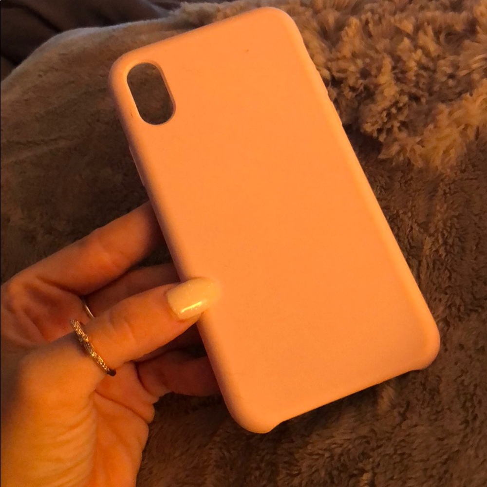 IPhone X baby pink silicone case